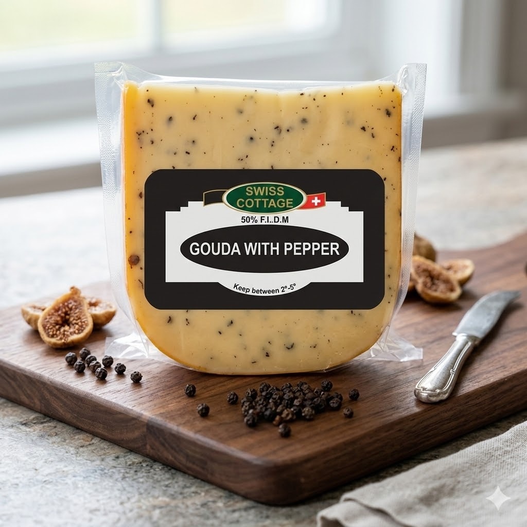 GOUDA WITH BLACK PEPPER