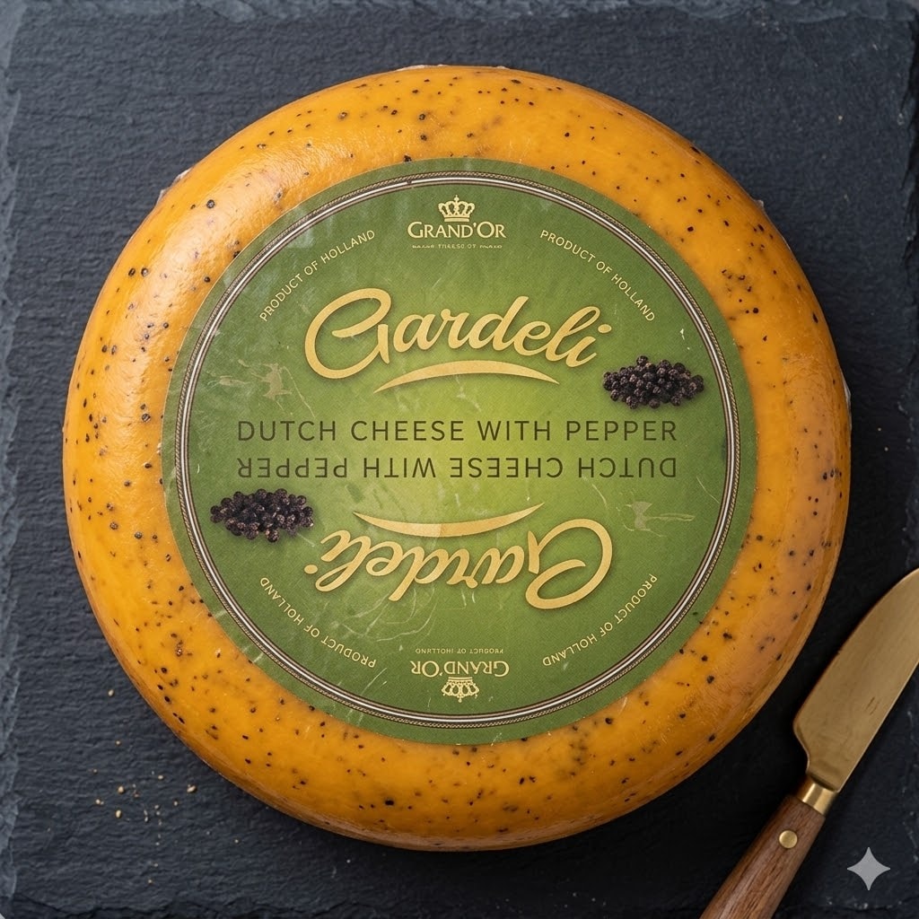GOUDA WHEEL WITH BLACK PEPPER
